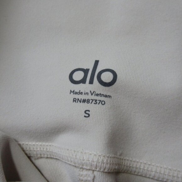 NWT Alo Yoga High-Waist Moto Legging in Bone Stretch Workout S $110 - Picture 4 of 5